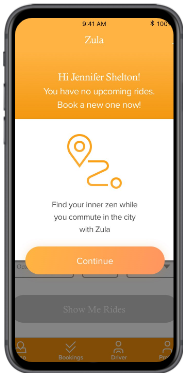 Startup Zula Afrika Yellow Mobile Screen for Route
